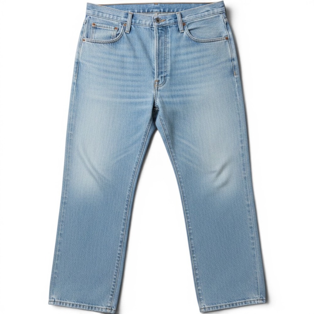 Wrangler Jeans Mens 44x30 Light Wash Vintage Straight Leg Denim 85498LB USA Made
